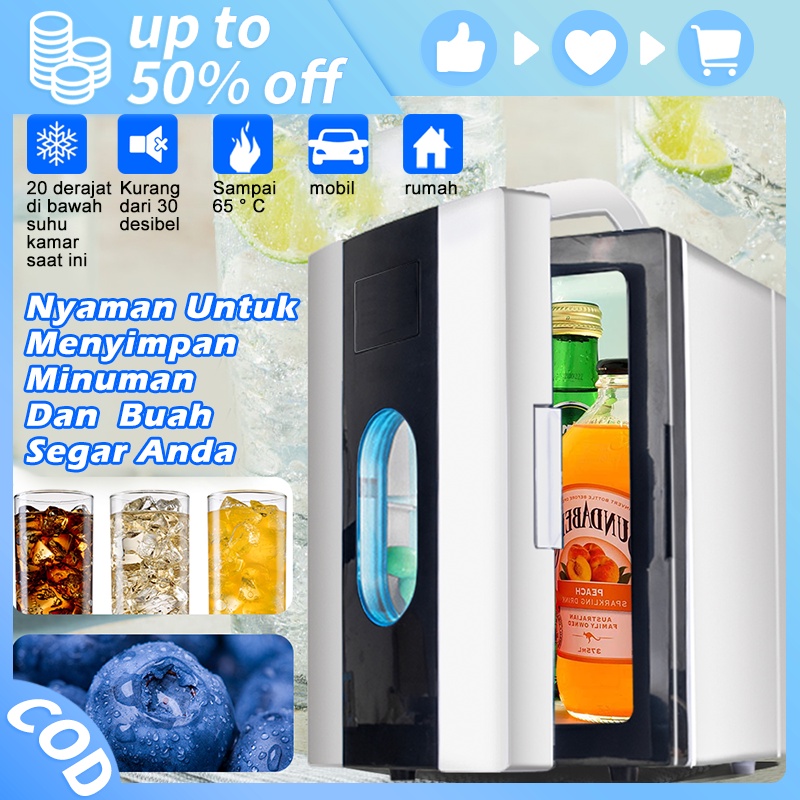 Jual 10L Mini Kulkas Asrama Mahasiswa Mobil Kantor Rumah Tangga