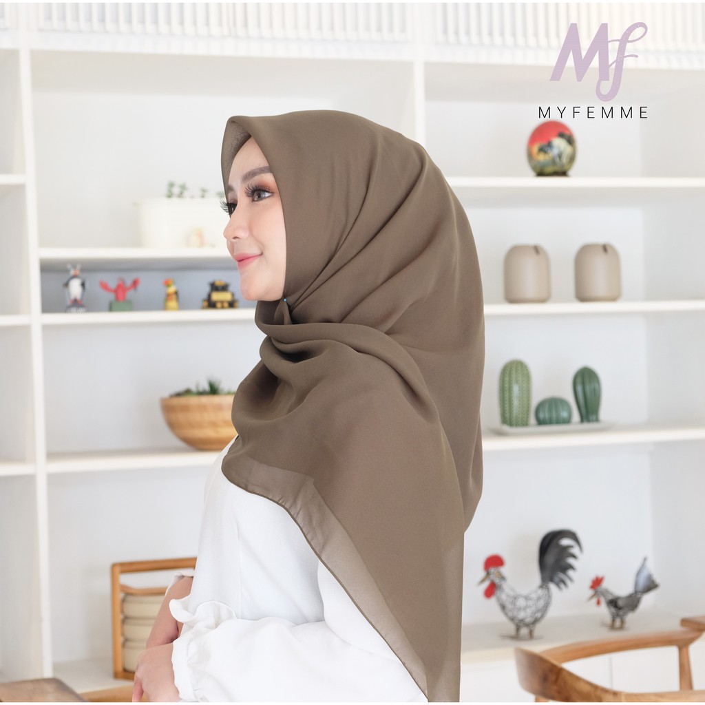 Jual Jilbab Hijab Segiempat Bella Square Polycotton (Warna PART 2 ...