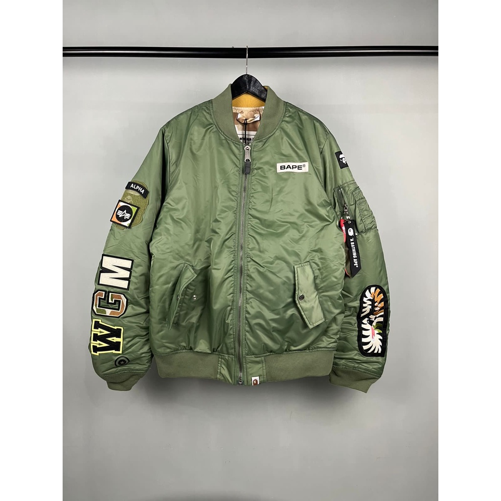 Jaket bomber bape online