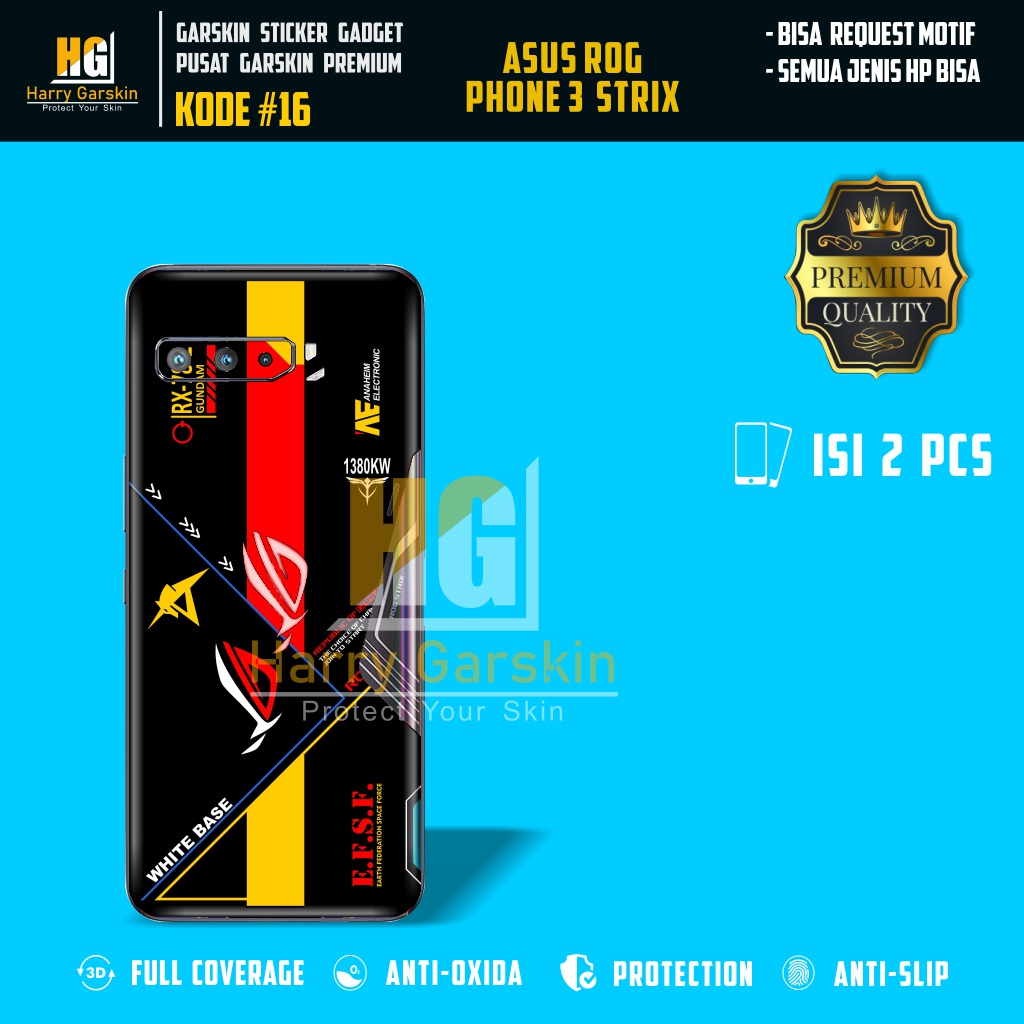 Jual Garskin Sticker Premium ROG Phone 3 Strix Kode #16-20 Bisa Request ...