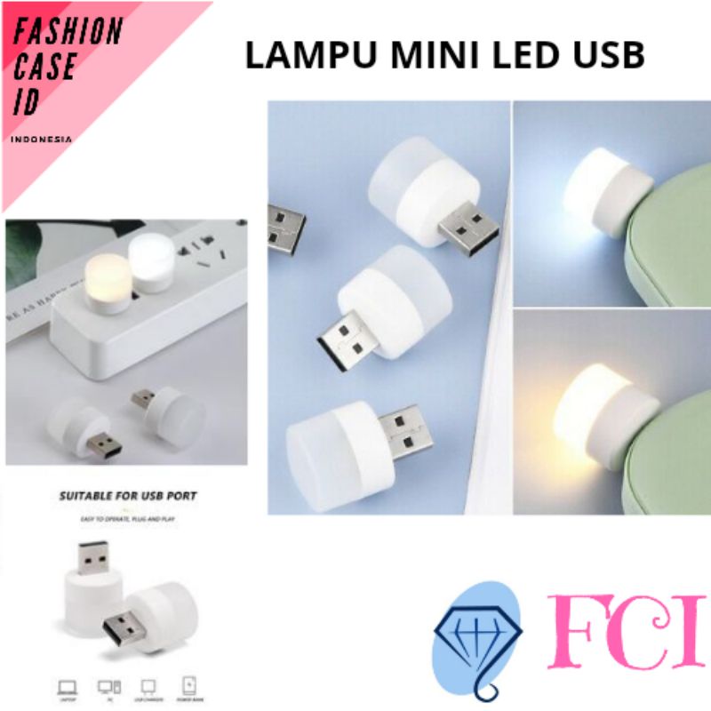 Jual Lampu LED USB Mini Night Light Lampu Tidur Baca / Portable