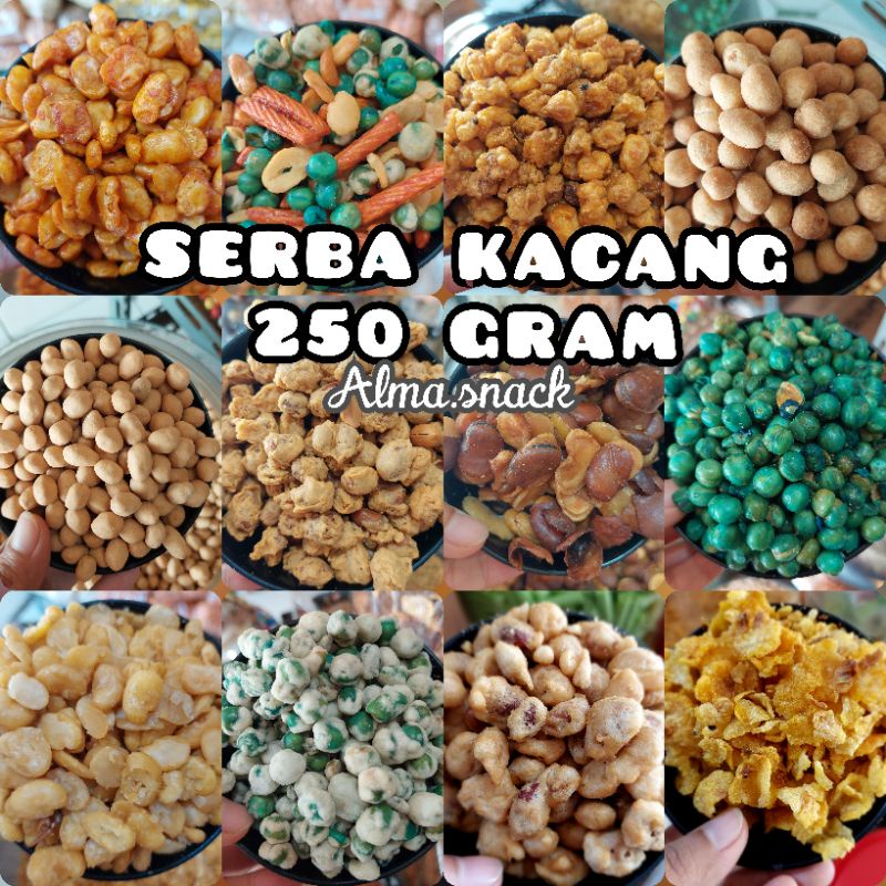 Jual [promo] Serba Kacang 250 Gram Snack Kiloan Murah Alma Snack