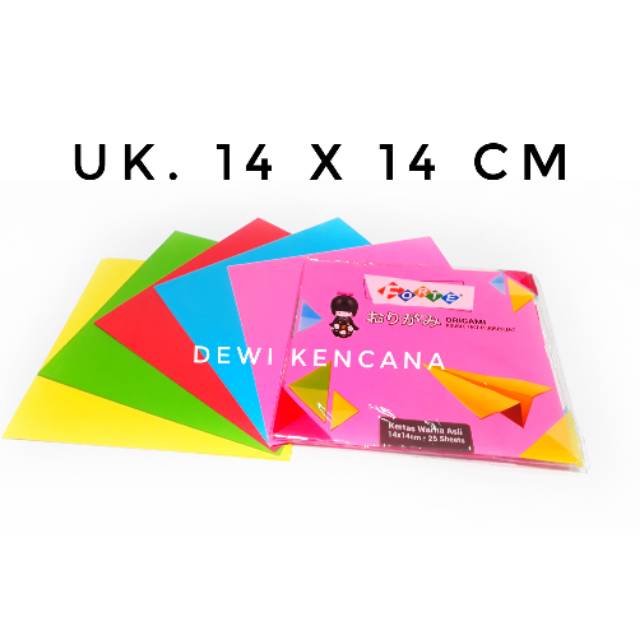 Jual Kertas Origami Kertas Lipat Warna Bolak Balik X Cm Merk Forte Pak Isi Lembar