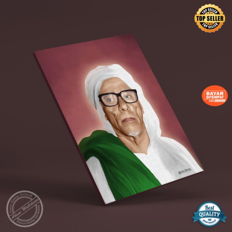Jual AbaniShop Poster Dinding Habib Sholeh bin Muhsin Al-Hamid Smudge ...