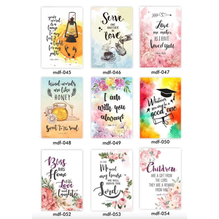 Jual Hiasan Dinding Rohani Ayat Alkitab Kecil | Shopee Indonesia