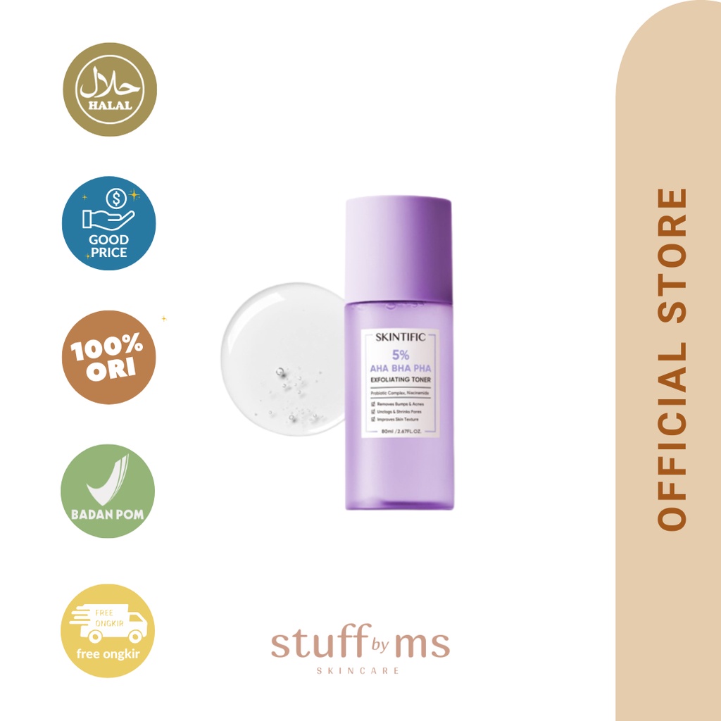 Jual SKINTIFIC 5 AHA BHA PHA Exfoliating Toner Gentle Exfoliator Exfoliating Toner Wajah
