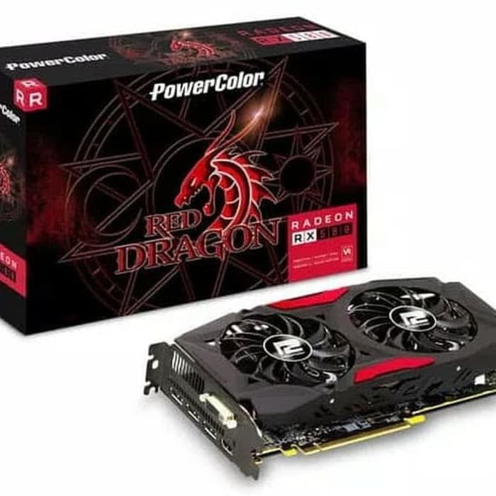 Jual Power Color RX 580 Red dragon 8GB | Shopee Indonesia