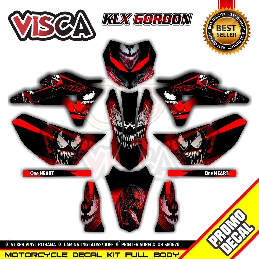 Jual Decal Klx Gordon Full Body Stiker Klx Gordon Full Body Dekal Klx ...