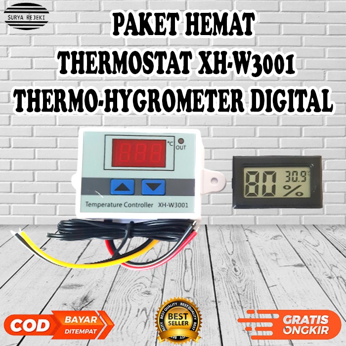 Jual Paket Thermostat Termostat Digital Xh Termometer Higrometer Sensor