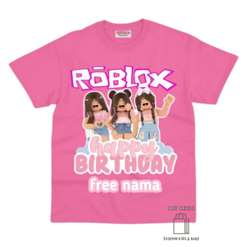Jual HOOH TENAN ROBLOX GIRL Baju Anak Kaos Anal Roblox Girl Terbaru 