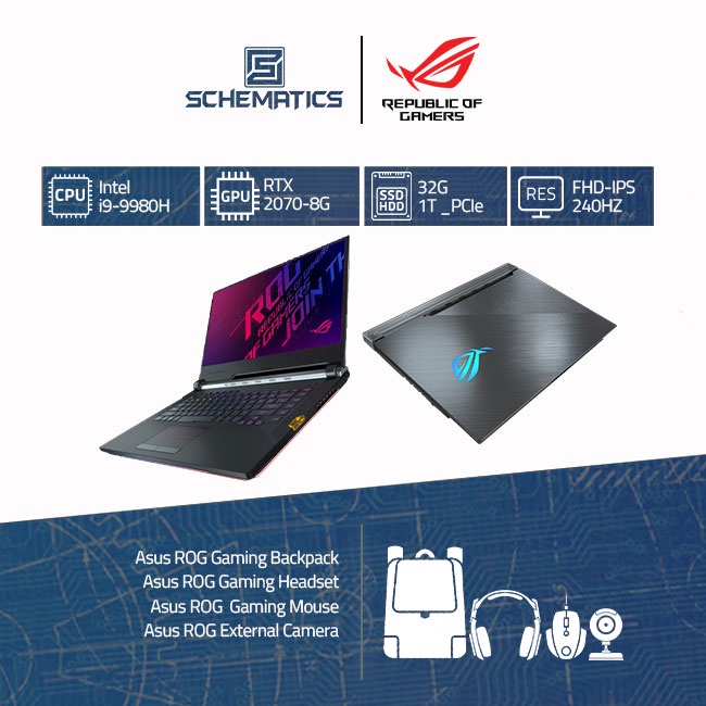 Jual ASUS ROG SCAR 3 G531GW-I9R7S1T|i9-9980HK|32|1T SSD|RTX2070 8G ...