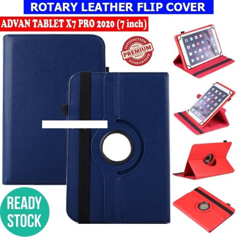 Jual ADVAN TAB X7 X 7 INCH PRO 2020 ROTARY BOOK COVER CASE 360 STANDING ...