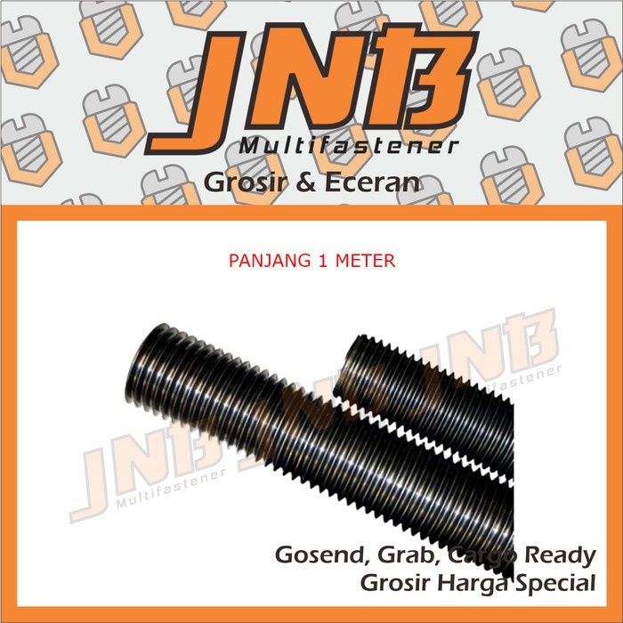 Jual AS DRAT BAUT BATANG 3/8 INCI X 1 METER / THREADED ROD / LONG DRAT ...