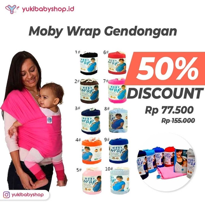 Jual bayi-gendongan- moby wrap carrier - merah -gendongan-bayi ...