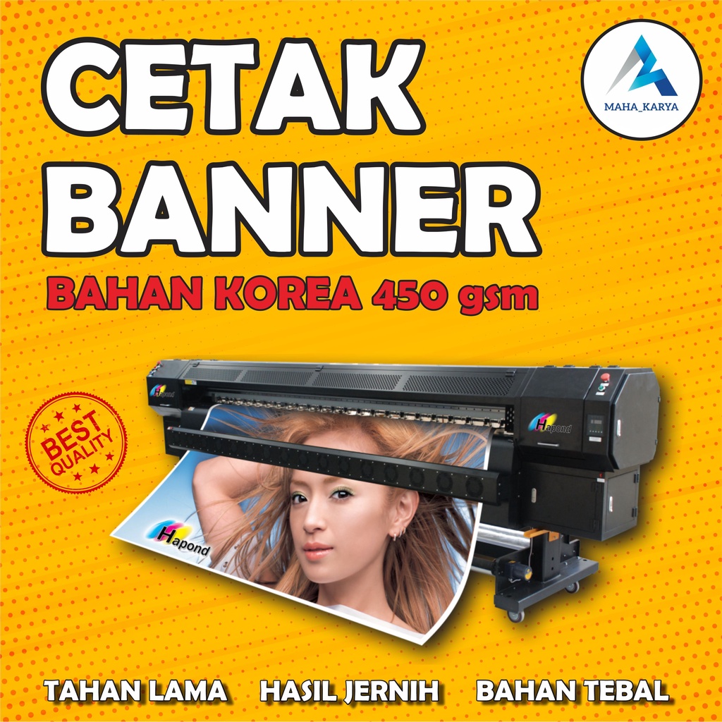 Jual CETAK BANNER / SPANDUK HIGH QUALITY BAHAN KOREA 450 GSM | Shopee ...