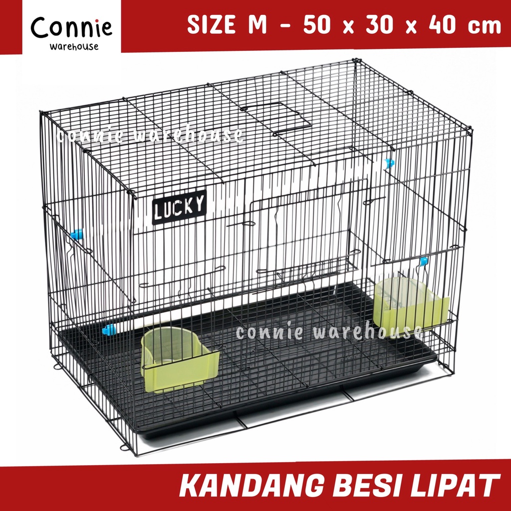 Jual SANGKAR RUMAH KANDANG BESI LIPAT HEWAN PELIHARAAN KUCING ANJING BURUNG  KELINCI TUPAI TIKUS ORIGINAL | Shopee Indonesia