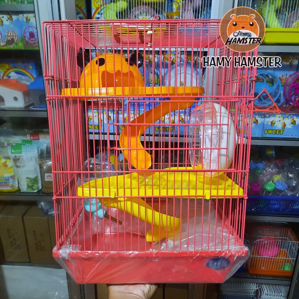 Jual Kandang Hamster 3 Lantai Boom HC65 | Shopee Indonesia