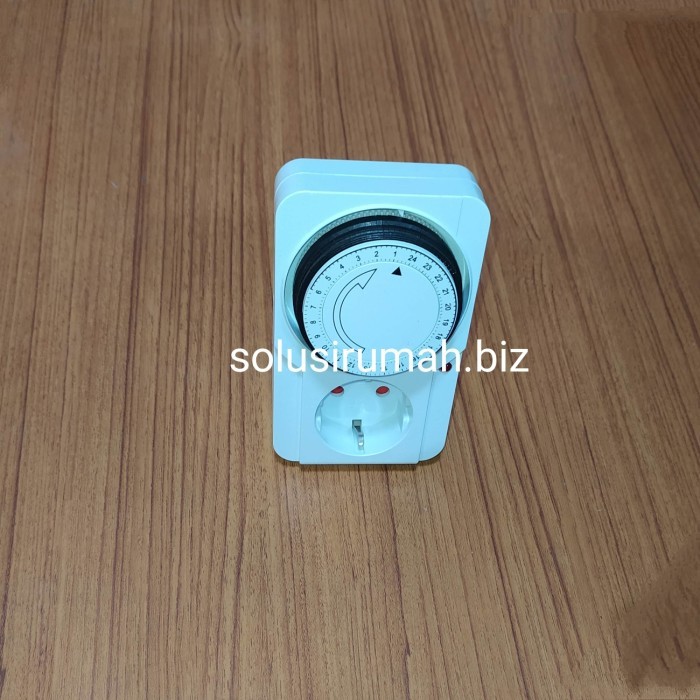 Jual TIMER putar 24 jam 24jam program listrik STOP KONTAK MANUAL analog ...