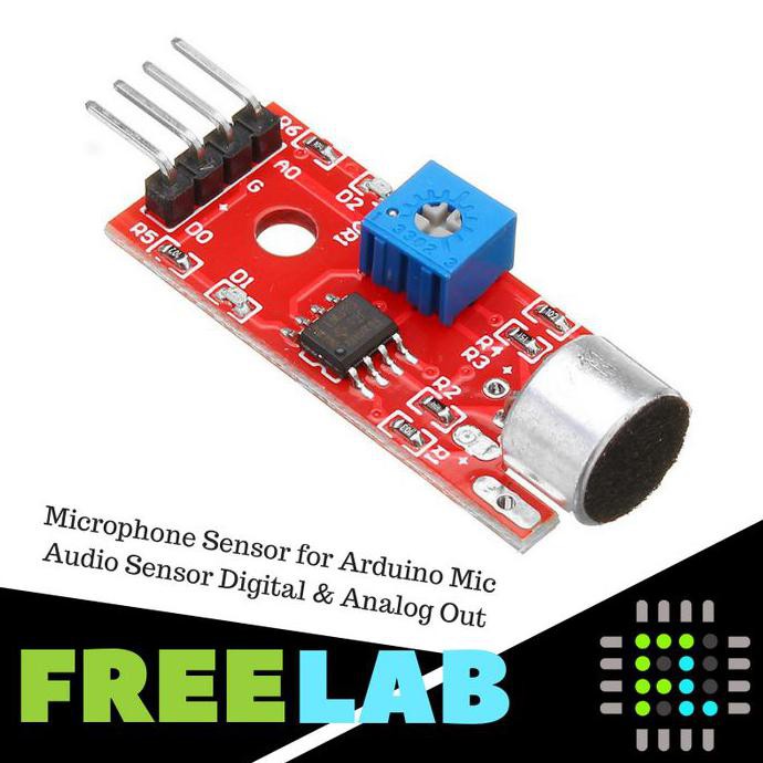 Jual Microphone Sensor for Arduino Mic Audio Sensor Digital & Analog ...