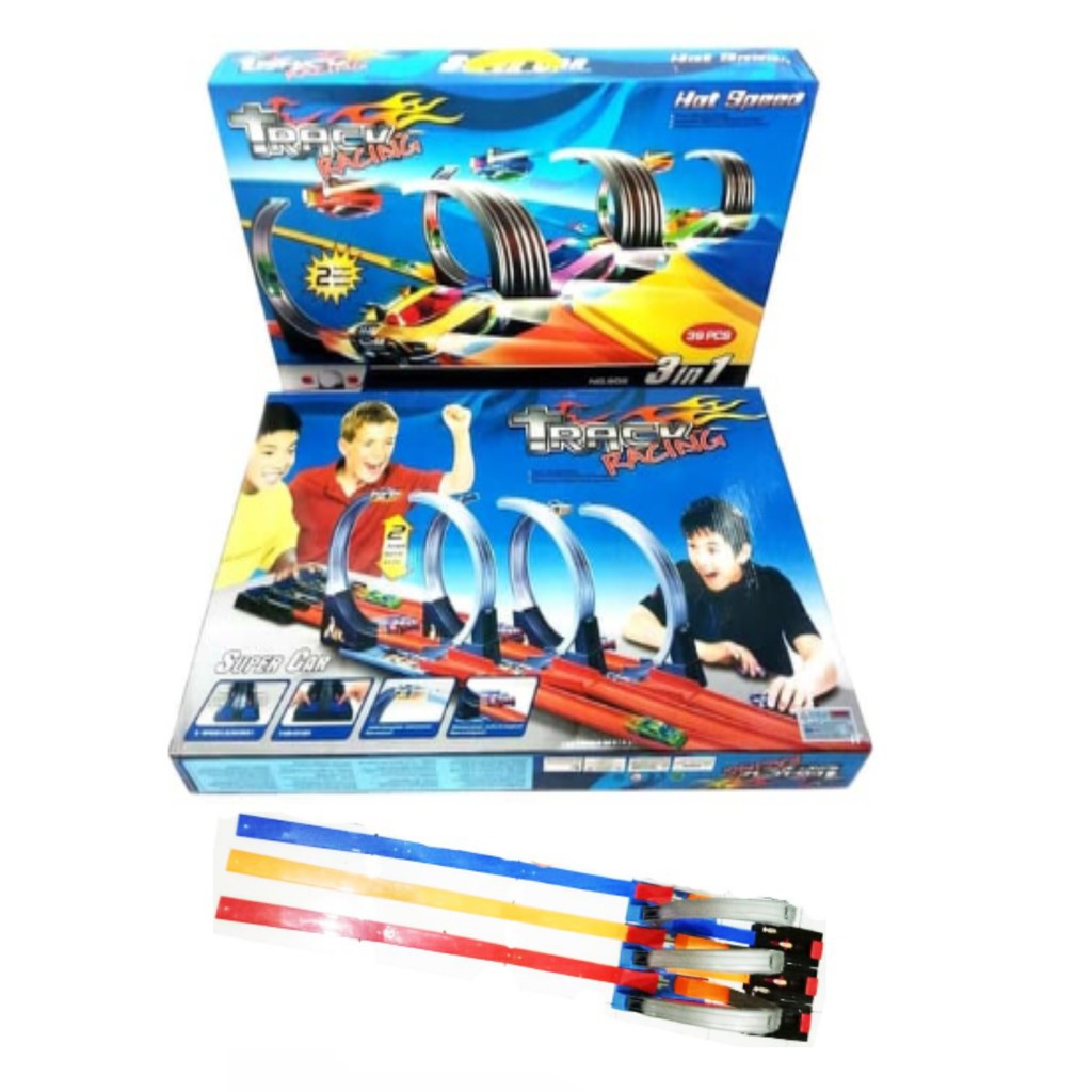 Jual TRACK RACING LINTASAN BALAP MOBIL DIECAST 3 JALUR 802 | Shopee ...