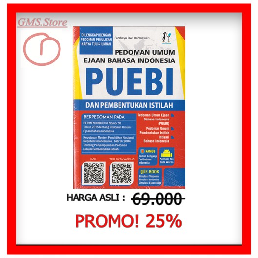 Jual PEDOMAN UMUM EJAAN BAHASA INDONESIA PUEBI DAN PEMBENTUKAN ISTILAH ...