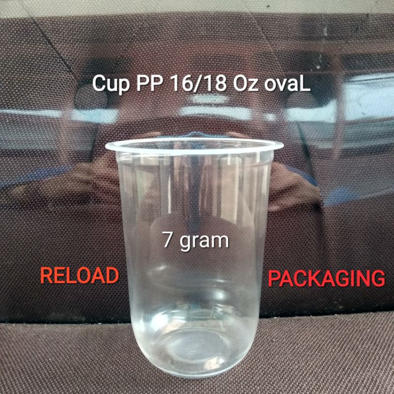 Jual Isi 50pcs Gelas Plastik Pp Oval 16oz 18oz Plastic Cup Pp Oval 16 Oz 18 Oz Jc16p Natural 6227