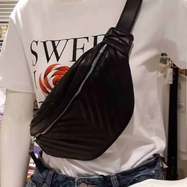 stradivarius quilted belt bag stradivarius waist bag tas pinggang stradivarius bum bag