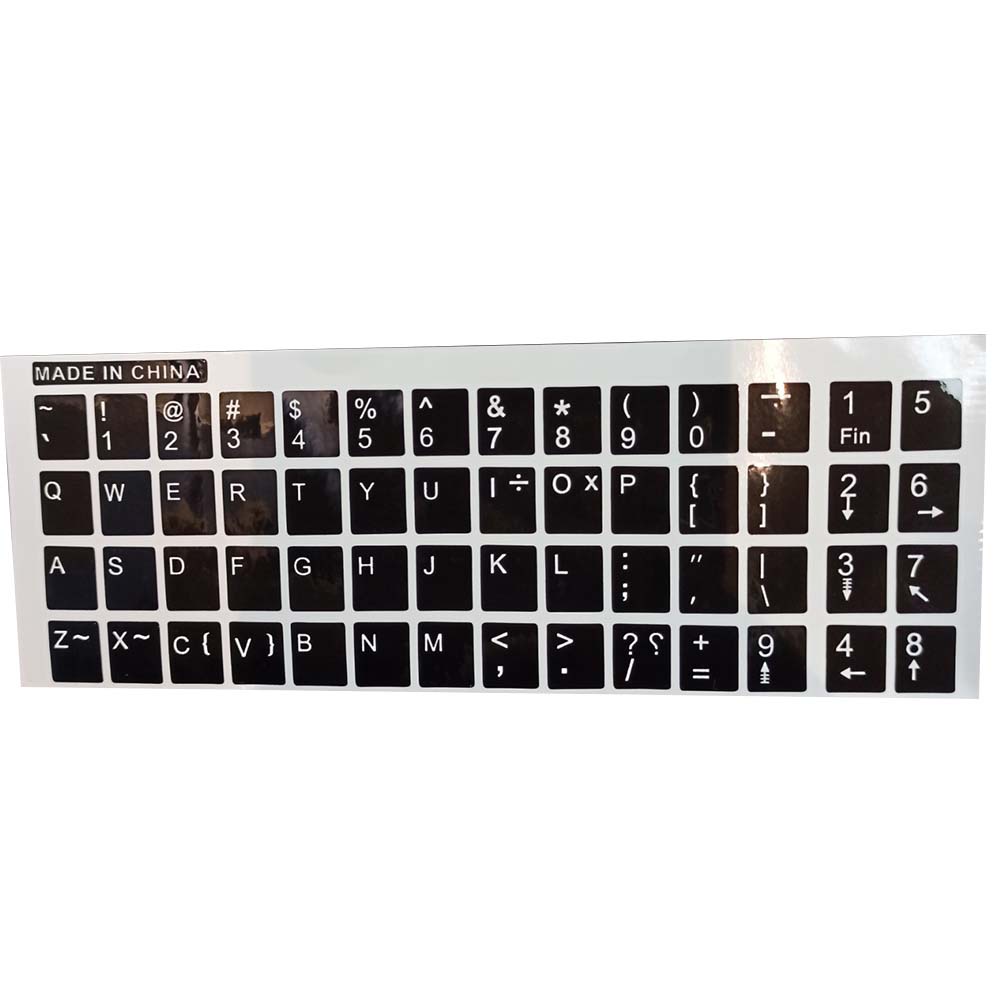 Jual Stiker Keyboard English Layout Key Caps Sticker QWERTY Shopee