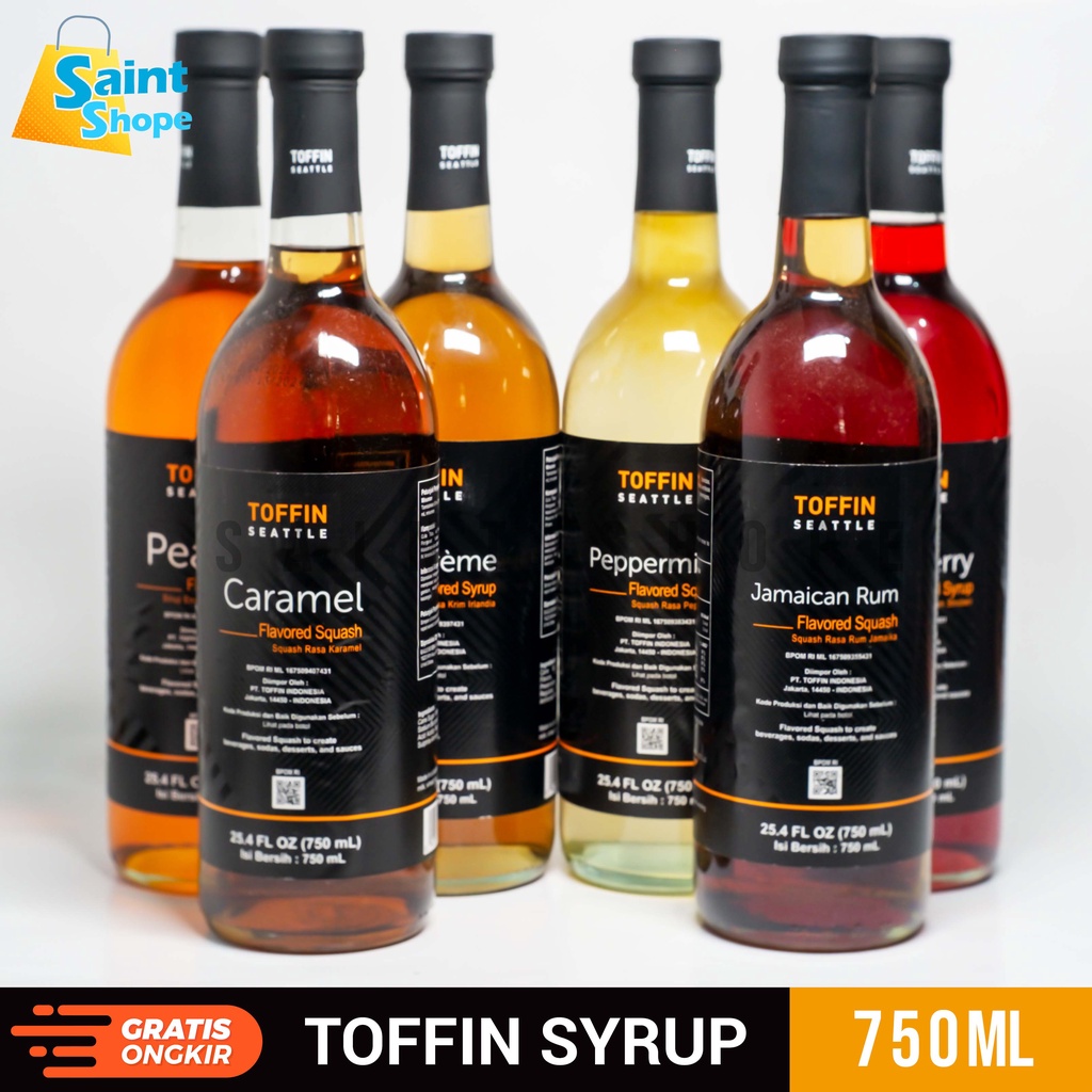 Jual Toffin Syrup All Variant Flavour Sirup Toffin Aneka Varian Rasa
