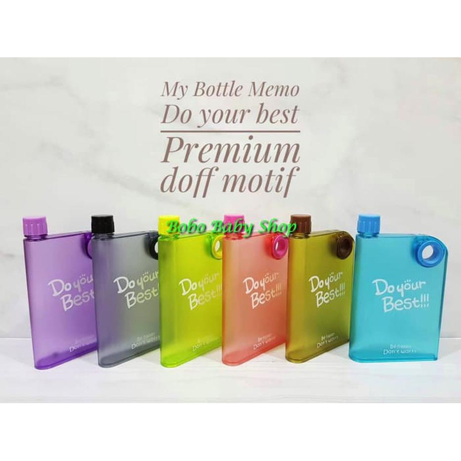 Jual H12 Memo Bottle DO YOUR BEST Doff / Botol Minum Plastik My Bottle ...