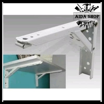 Jual Siku Lipat Soligen Besi 35cm 1 Paket isi 2 Folding Shelf Brackets ...