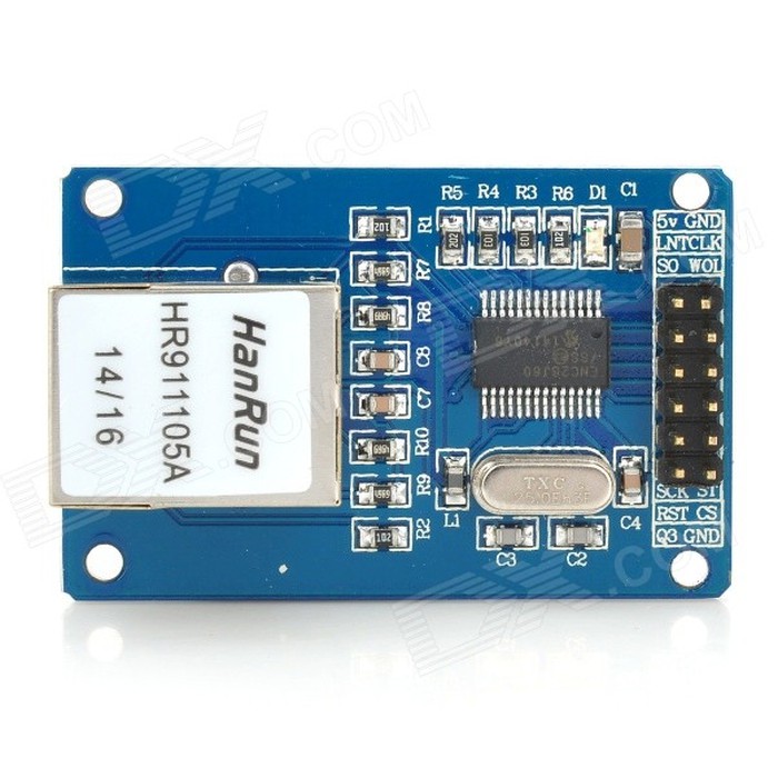 Jual ENC28J60 Ethernet LAN Network SPI Module Arduino Compatible ...
