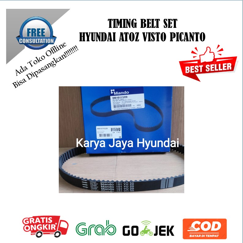 Jual TIMING BELT SET ATOZ VISTO PICANTO TIMING BELT HYUNDAI ATOZ VISTO