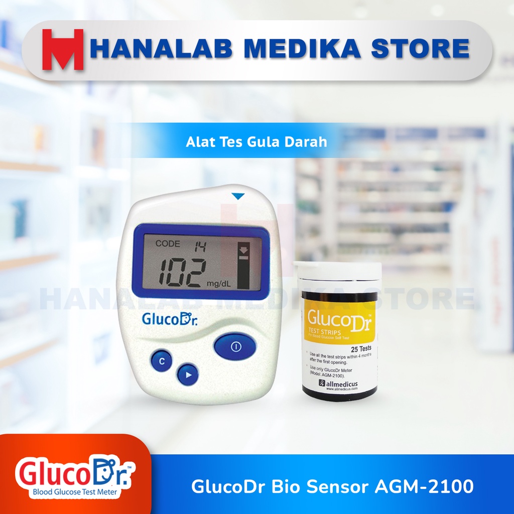 Jual Gluco Dr Biosensor Agm Alat Cek Gula Darah Gluco Dr