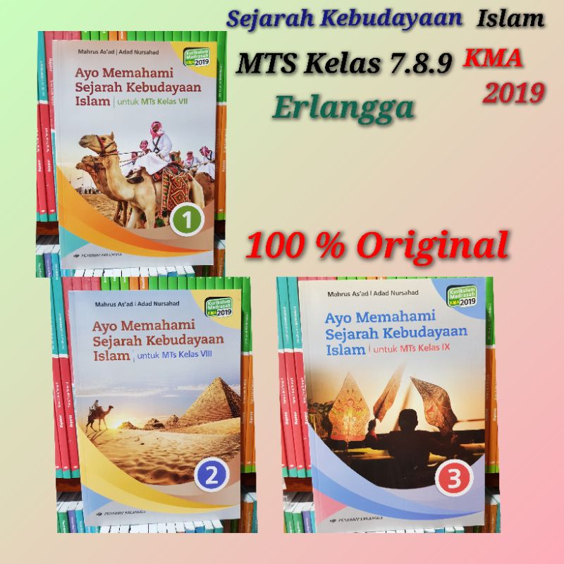 Jual Sejarah Kebudayaan Islam Erlangga Mts Kelas 7.8.9 KMA 2019 ...