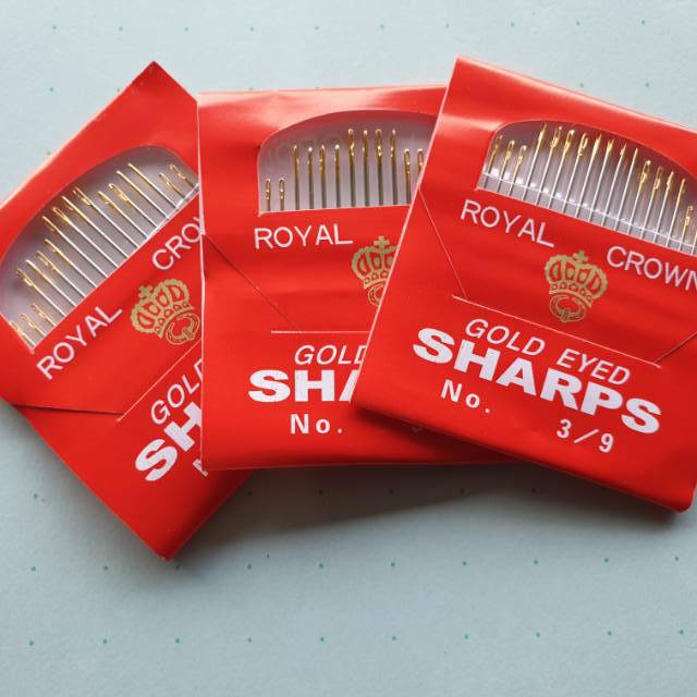 Jual Jarum tangan Royal Crown Gold Eyed Sharp Original | Shopee Indonesia