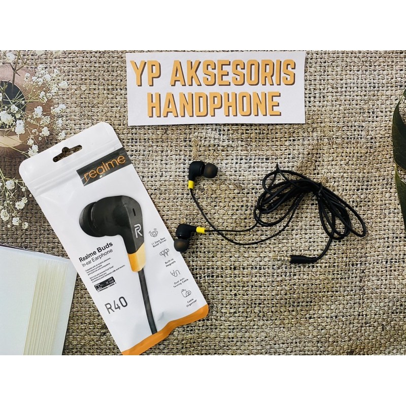 Jual Earphone Handsfree Headset REALME BUDS 2 R30 R40 R50 R60 R80 MAGNET STEREO REAL BASS HF Universal Shopee Indonesia