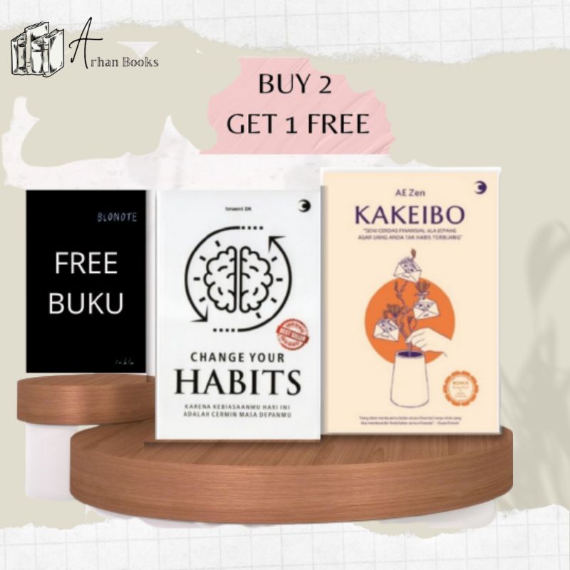 Jual PAKET BUKU CHANGE YOUR HABITS & KAKEIBO (FREE BUKU) | Shopee Indonesia