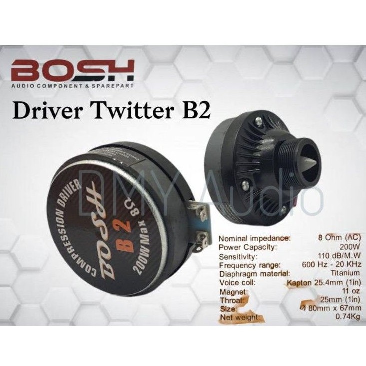 Jual Driver Tweeter BOSH / RCX B2 | Shopee Indonesia