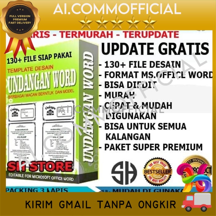 Jual FULL Paket Template Desain Undangan Design Siap Edit Format Word ...