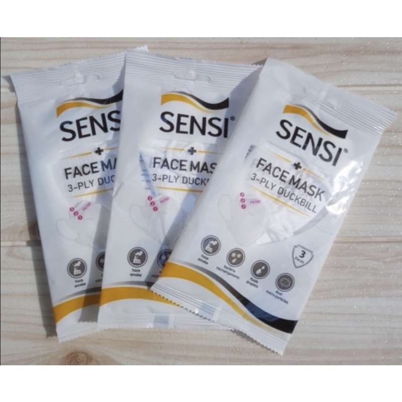 Jual MASKER SENSI DUCKBILL SACHET ISI 3 (ADA EMBOSS SENSI) | Shopee ...