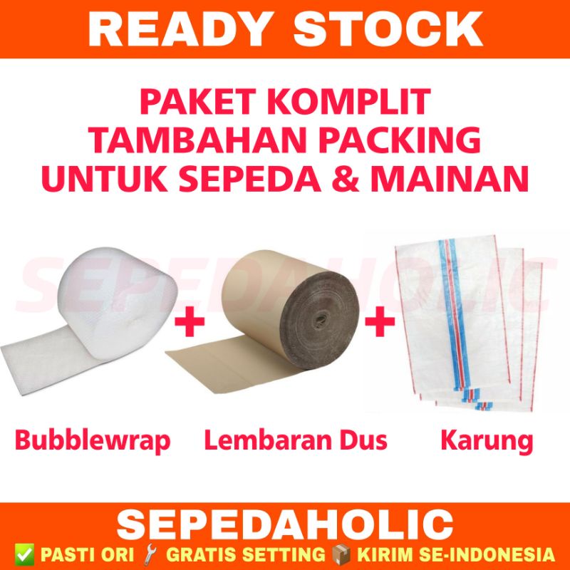 Jual Paket Komplit Packing Sepeda & Mainan (Bubblewrap + Lembaran Dus ...
