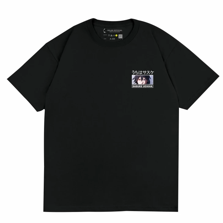 Baju Kaos T shirt Distro Unisex Gambar Naruto X Sasuke Uchiha Itachi Uchiha Clan