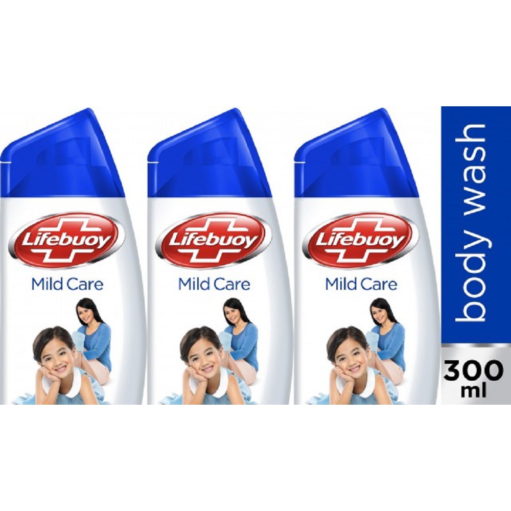 Jual Lifebuoy Antibacterial Body Wash Mild Care 300 ml Multipack