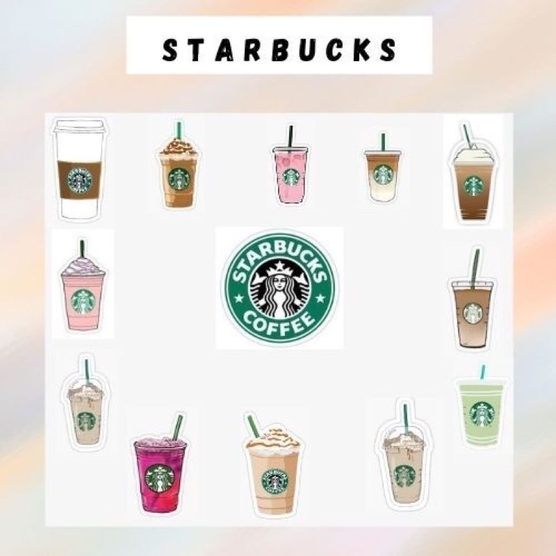 Jual STARBUCKS stickers | aesthetic stickers starbucks menu stickers ...