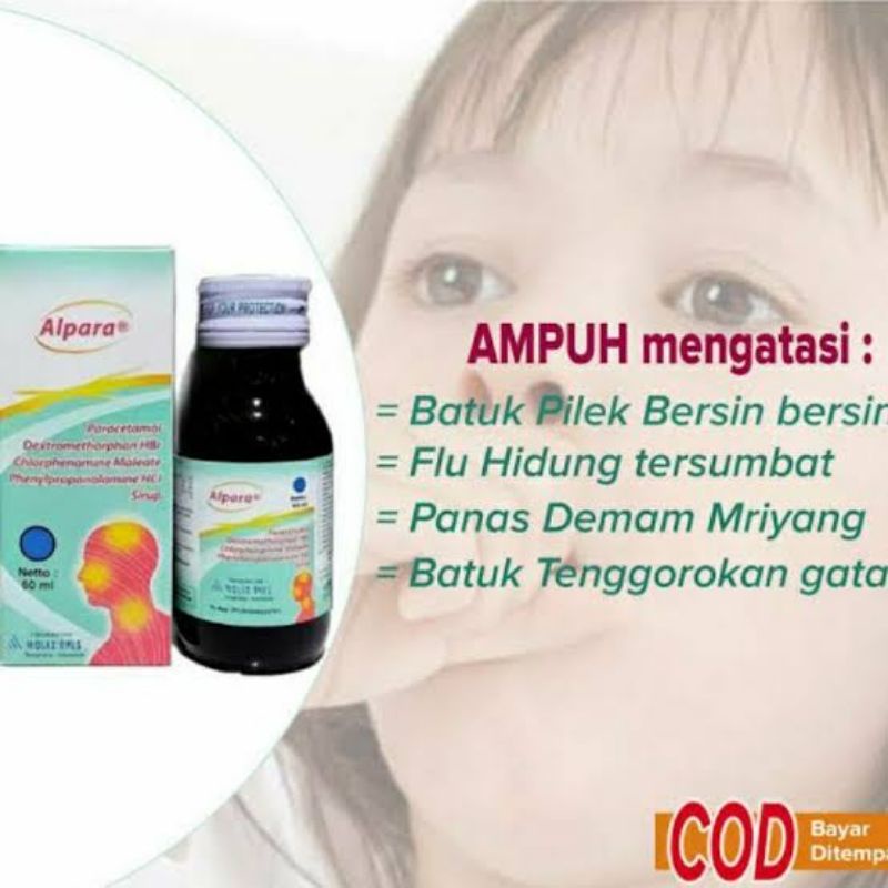 Jual ALPARA Syrup/obat Syrup untuk batuk, demam dan pilek | Shopee