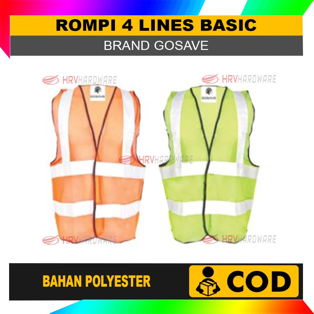 Jual Rompi Safety 4 Lines Safety Vest Rompi Proyek SCOTLIGHT | Shopee ...