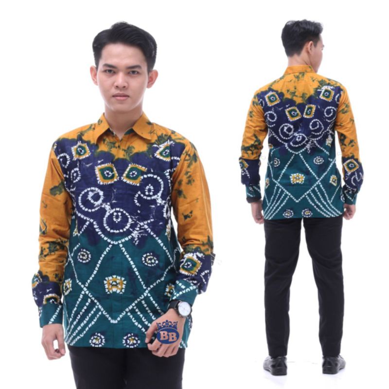 Jual Batik Couple Kemeja Tunik Resleting Depan Motif Sasirangan Khas