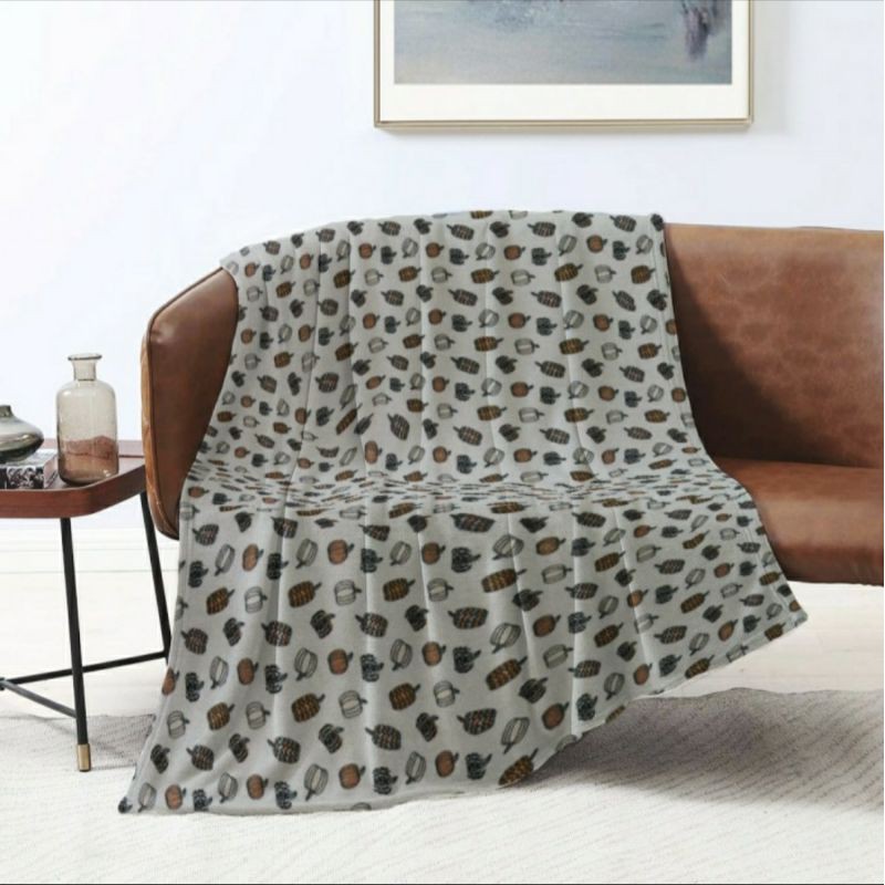 Jual King Rabbit Thermal Blanket Selimut Fleece 150x200 cm Motif