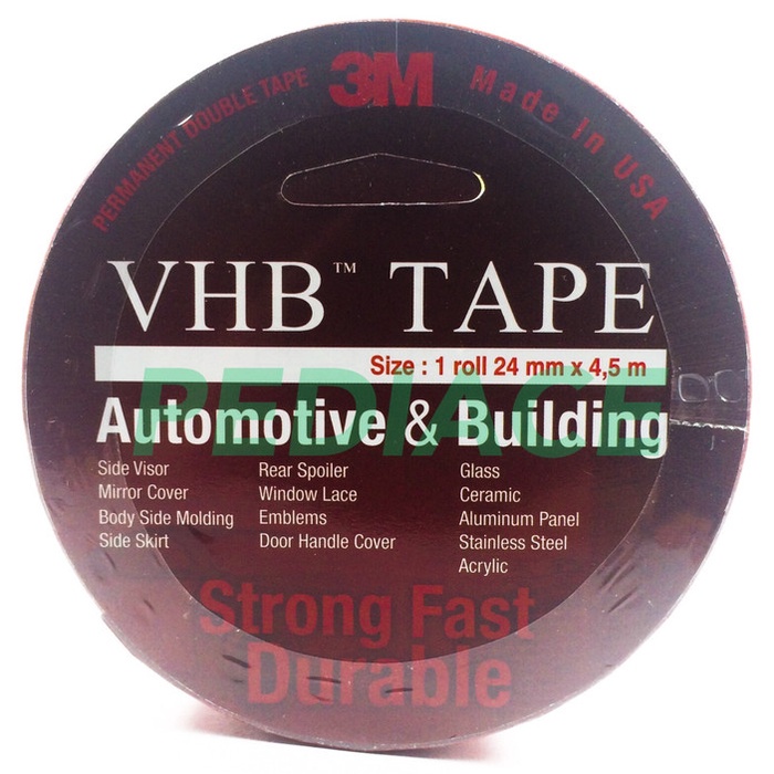Jual Double Tape 3M VHB 24mm x 4,5 m/ Doubletip Super 3M Shopee Indonesia